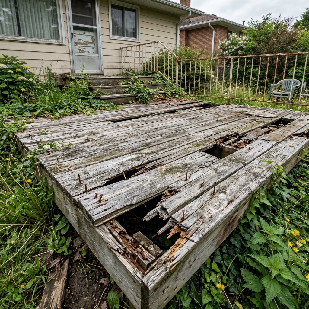 Deck before renovation