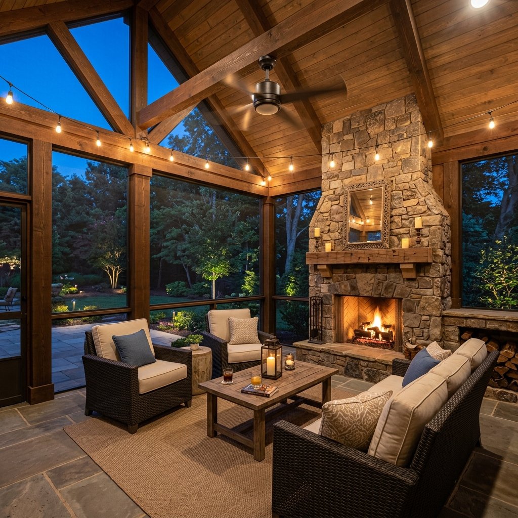 Screened porch addition benefits in Knoxville, TN
